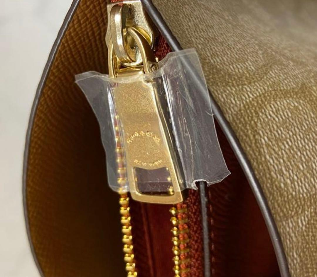 【美品】COACH トートバッグ シグネチャー ベージュ