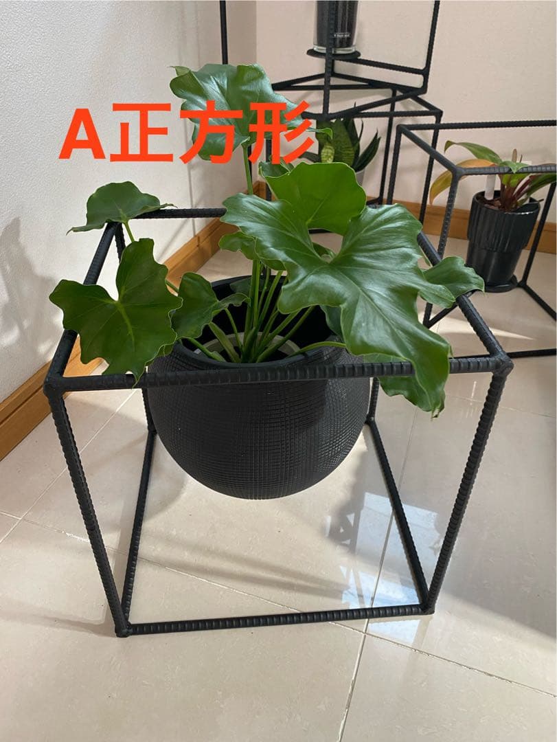 アイアン園芸ラック キューブBOX型　シェルフ棚