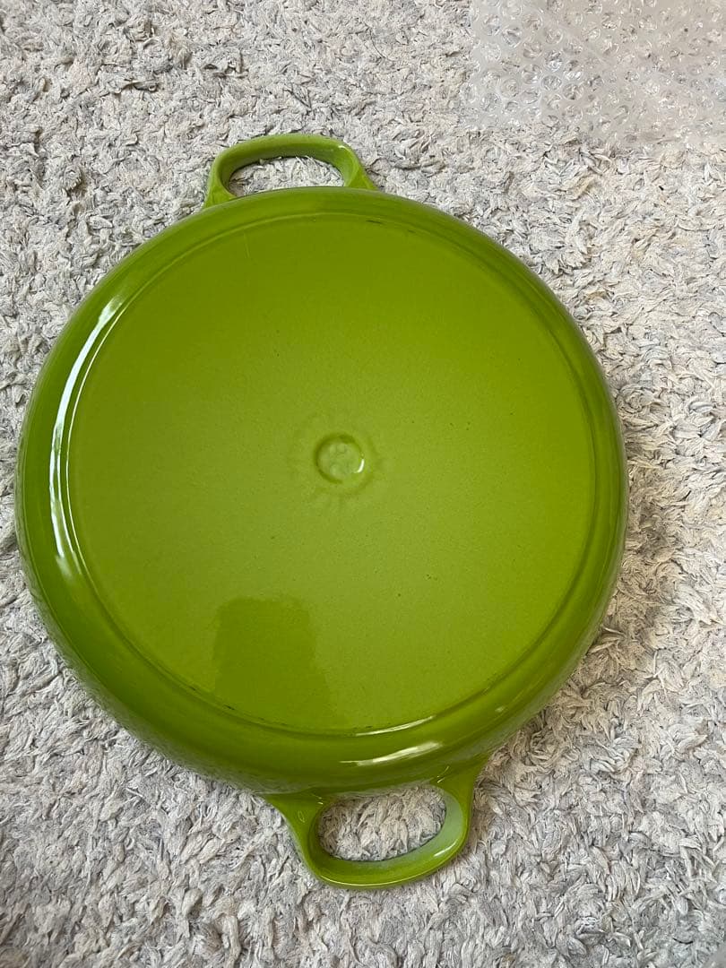 ルクルーゼ 26cm ビュッフェキャセロール グリーン 両手鍋