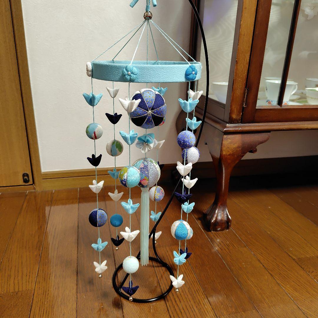 ちりめん細工　クリスマスの下げ飾りと 夏の下げ飾り　　おーさかーな