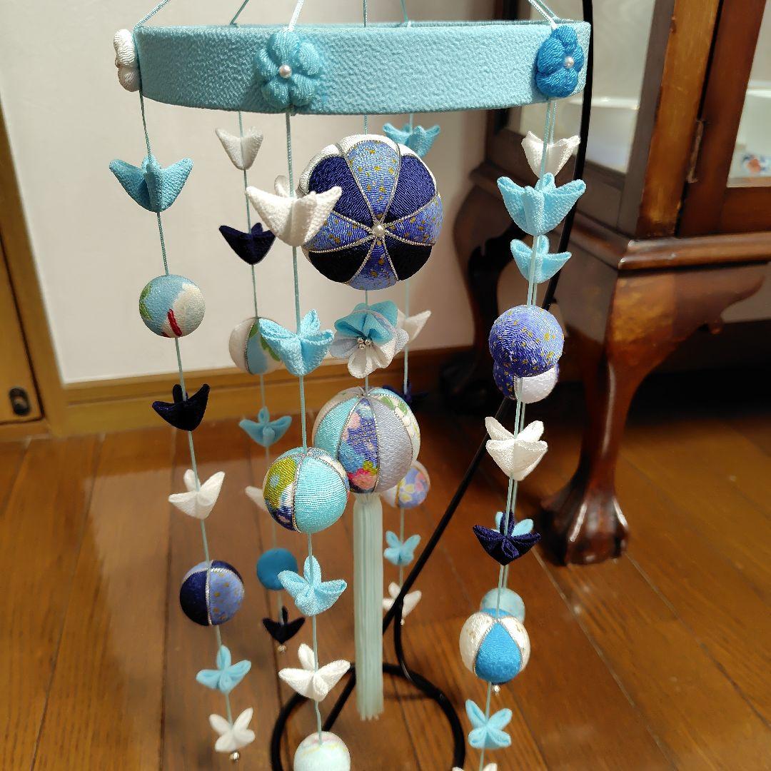 ちりめん細工　クリスマスの下げ飾りと 夏の下げ飾り　　おーさかーな