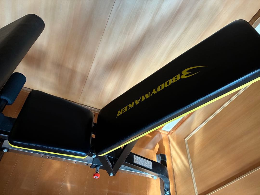 BODYMAKER トレーニングベンチ 黒/黄色