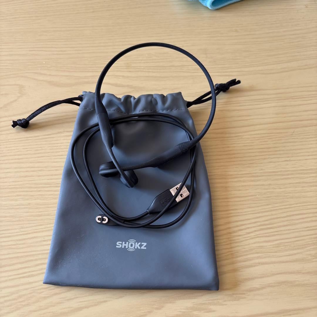 SHOKZ 骨伝導イヤホン ブラック 本体