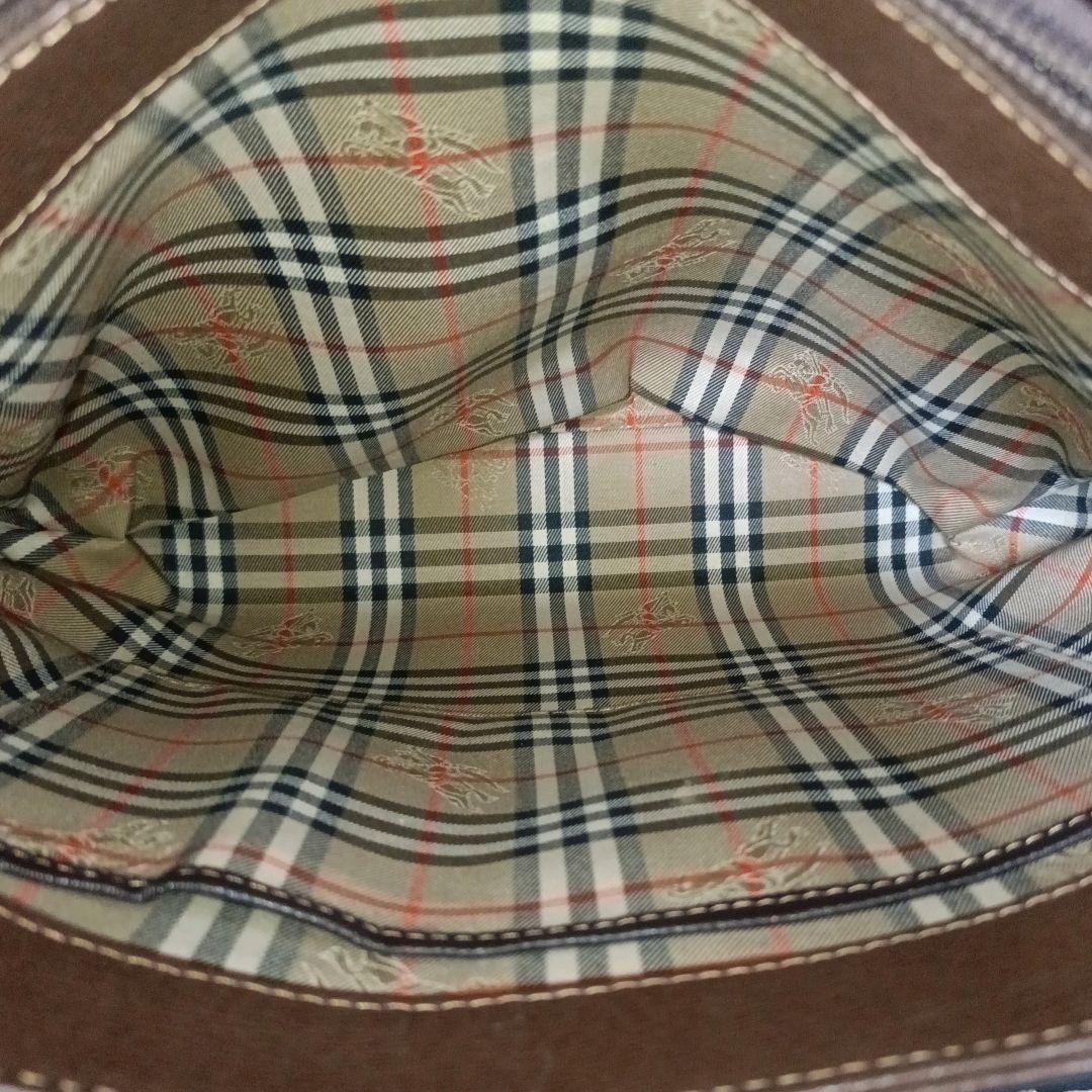 ✨BURBERRY 裏地ノバチェック サフィアーノレザー ハンドバッグ
