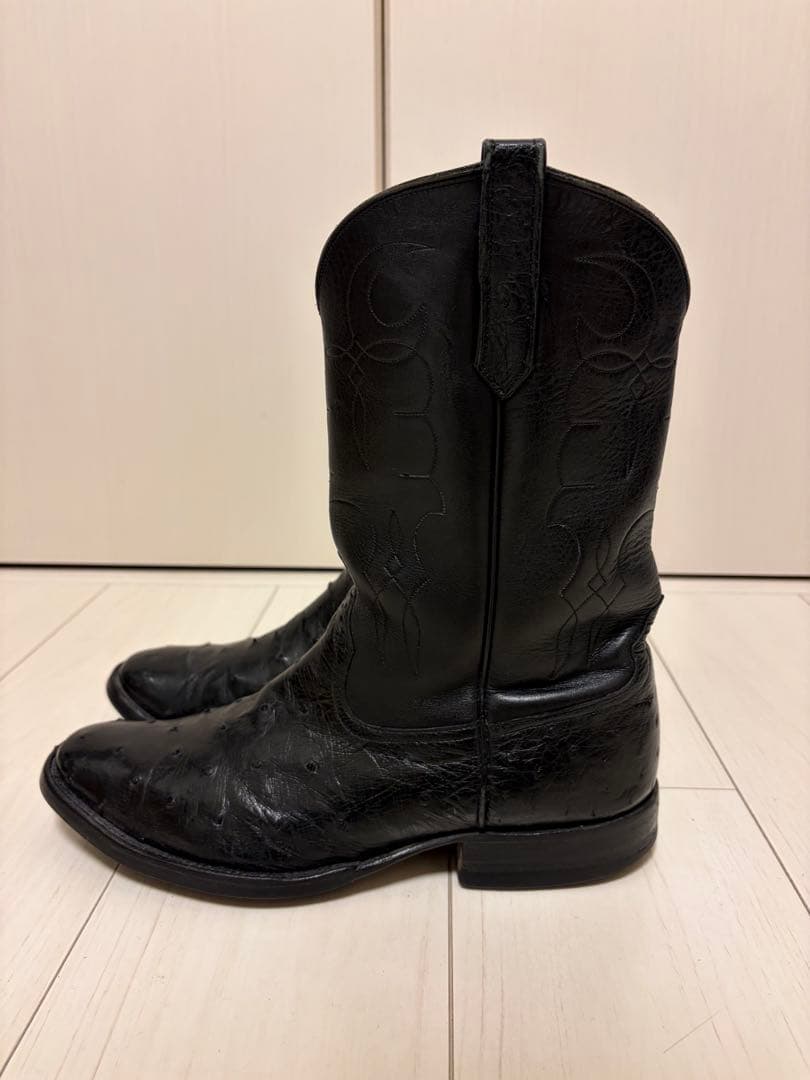 Rios of Mercedes オーストリッチ ウエスタンブーツ 9D