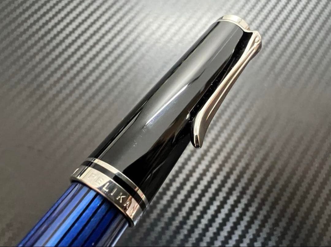 ペリカン スーべレーン M405 青縞 ブルー 万年筆 M 中字