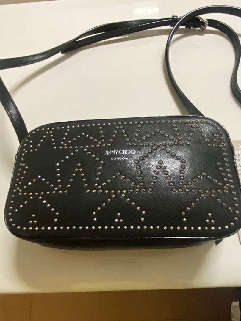 JIMMY CHOO スタッズミニショルダーバッグ