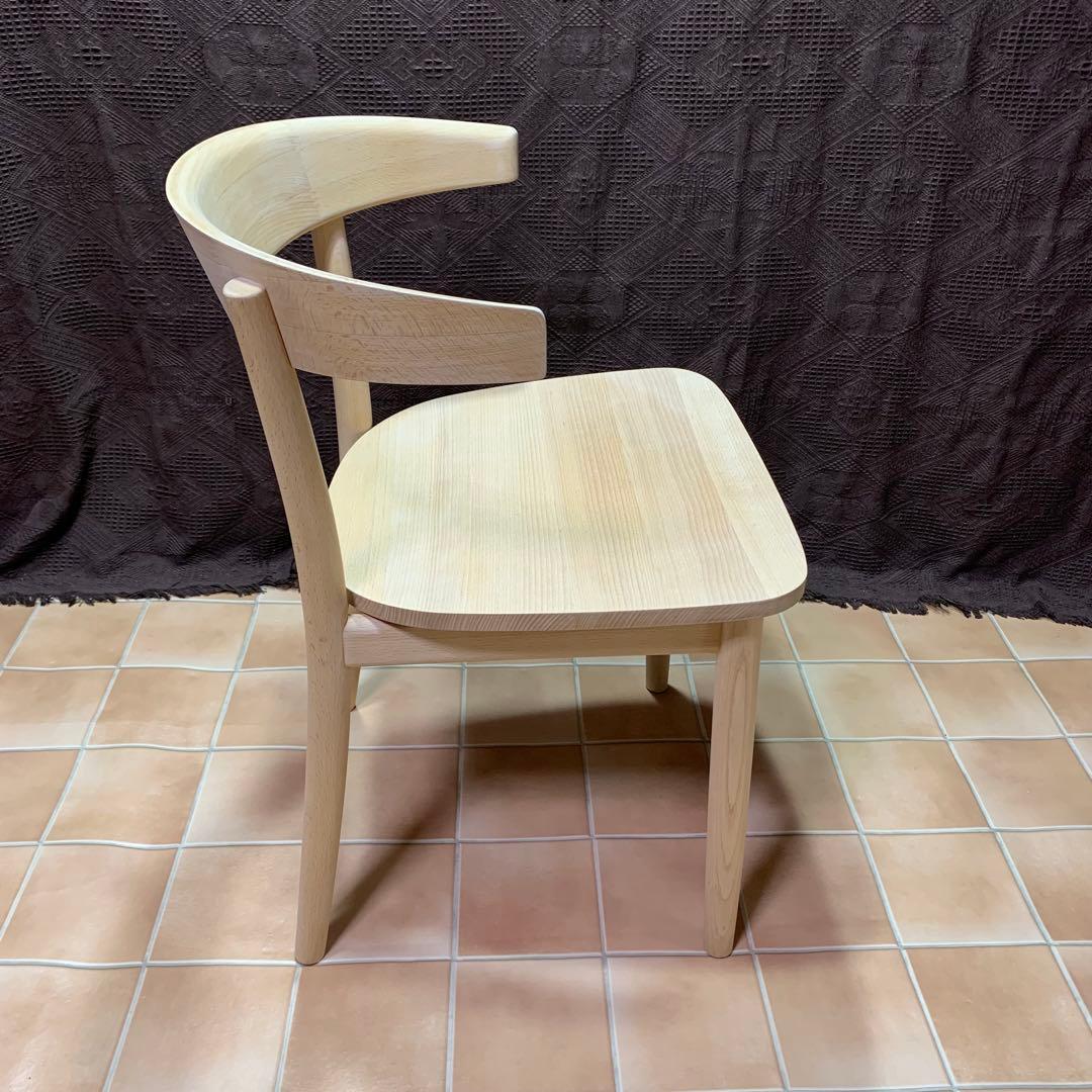 【無塗装◆サンディング処理仕上】MUJI 無印良品 ブナ無垢材チェア 椅子 イス