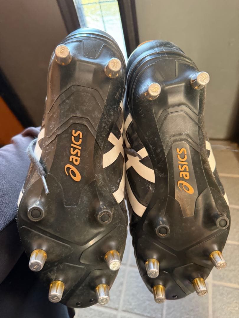 ASICS ラグビーシューズ ブラック/ホワイト