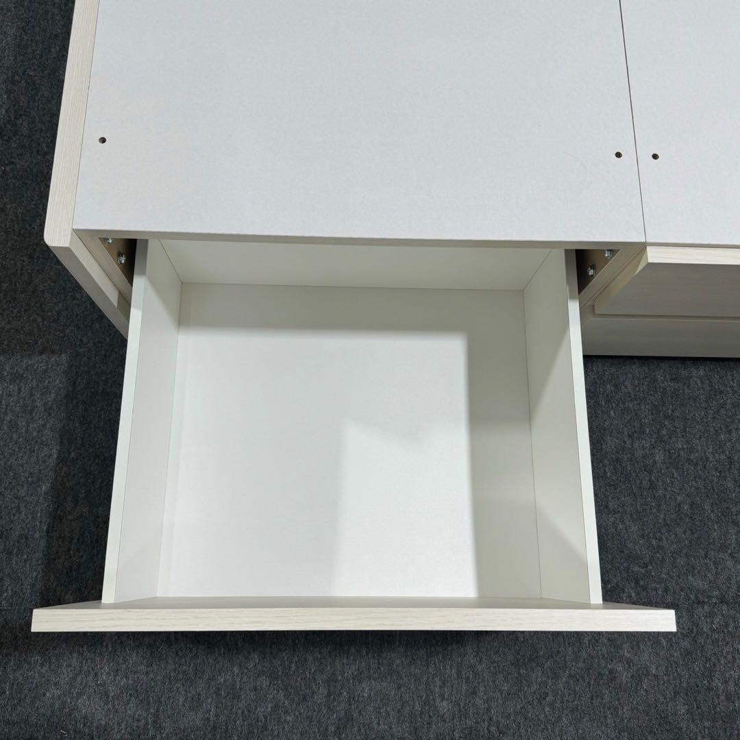 ニトリ シングル ベッドフレーム 収納付き フレームのみ 白 d3598