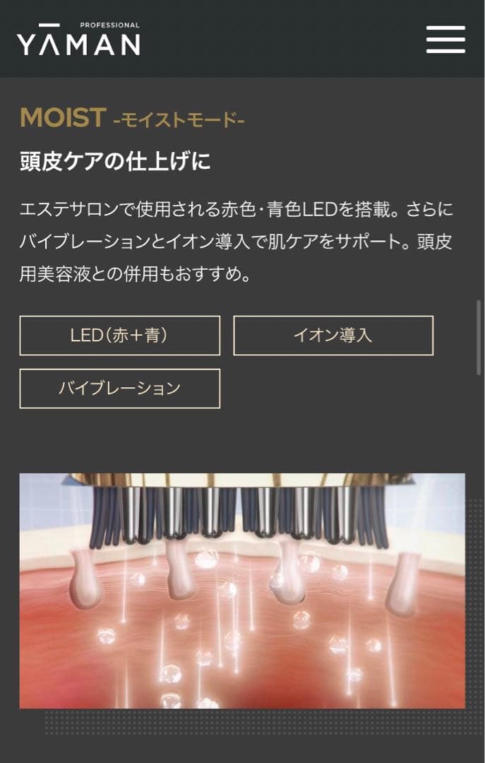 ヤーマン　ヴェーダスカルプブラシBS for salon