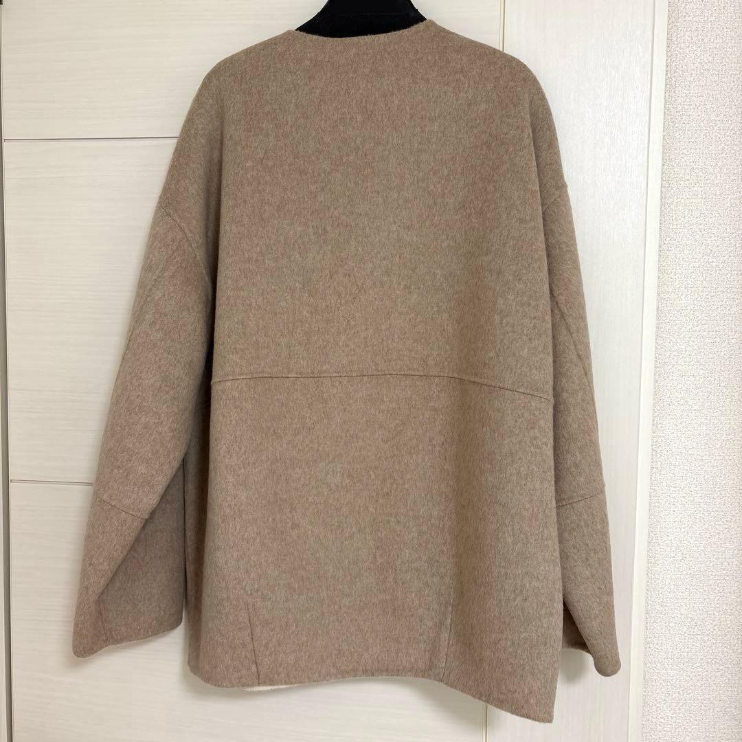 【新品未使用タグ付き】ジェナエスパスメルヴェイユ　リバーシブルコクーンジャケット