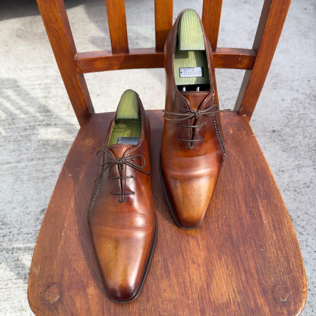 幻の名作 60万円 ベルルッティ スカーズ スクリットレザーシューズ 8.5