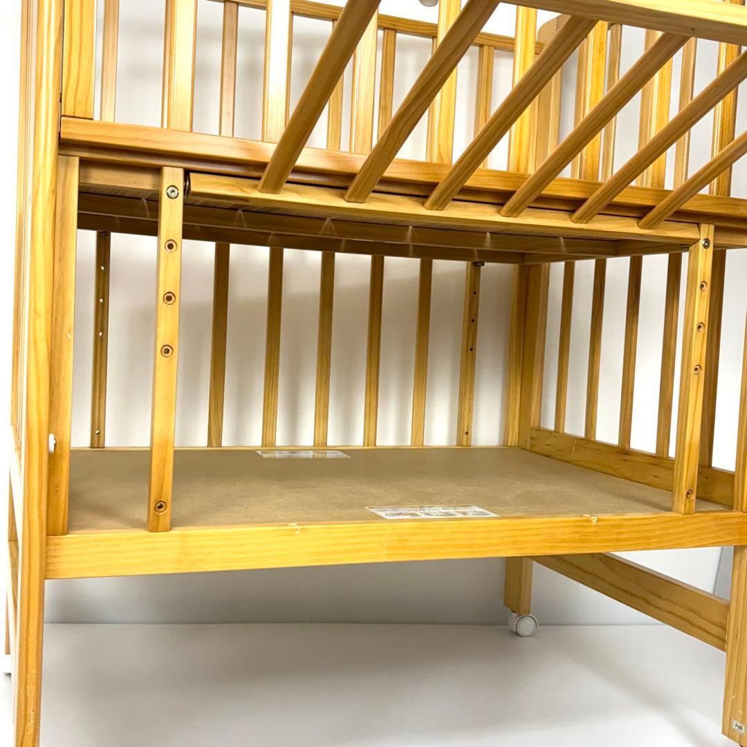 【美品】カトージ ハイシート ミニベビーベッド （内寸：60×90cm）