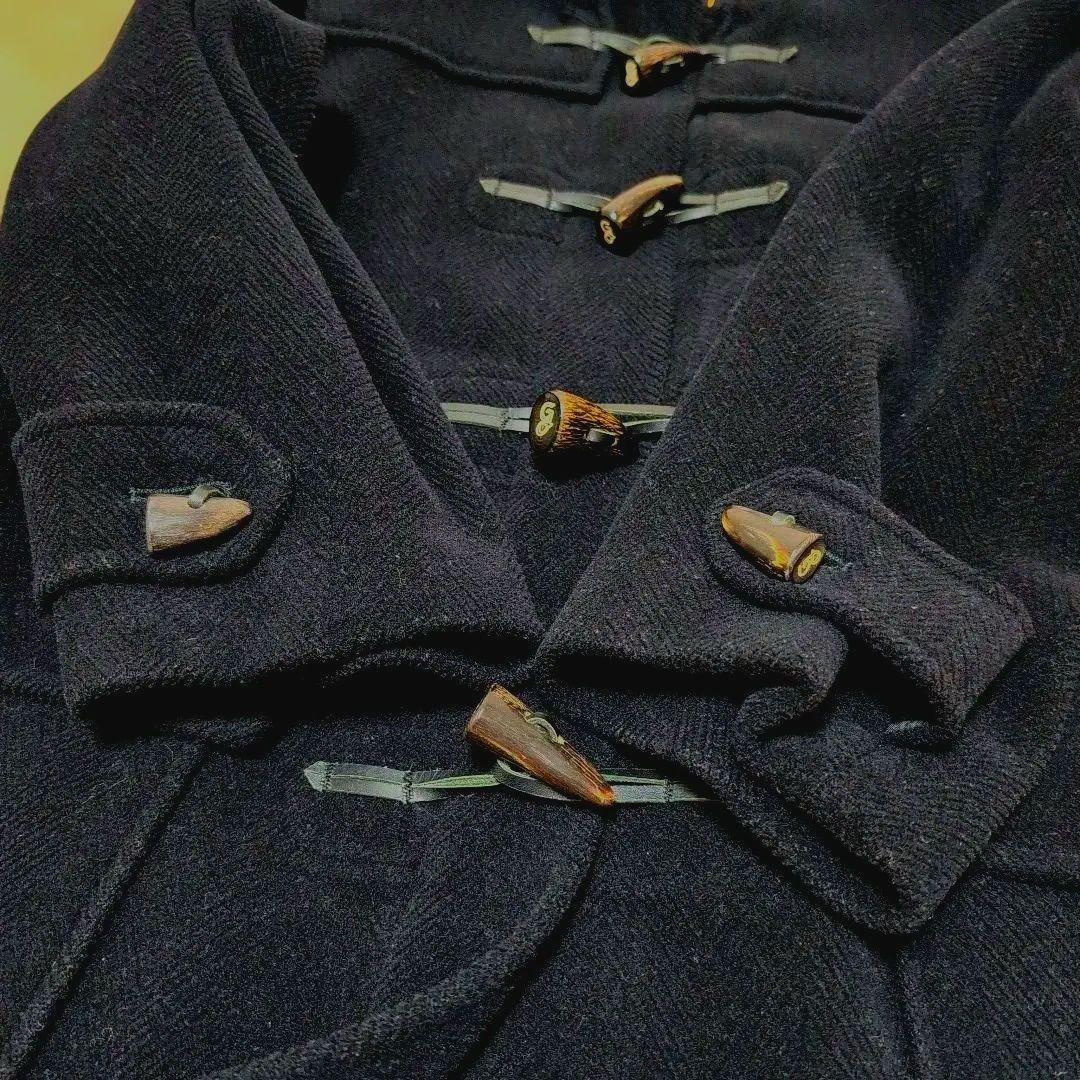 GLOVERALL 80-90s ダッフルコート ヘリンボーン キングストン 黒