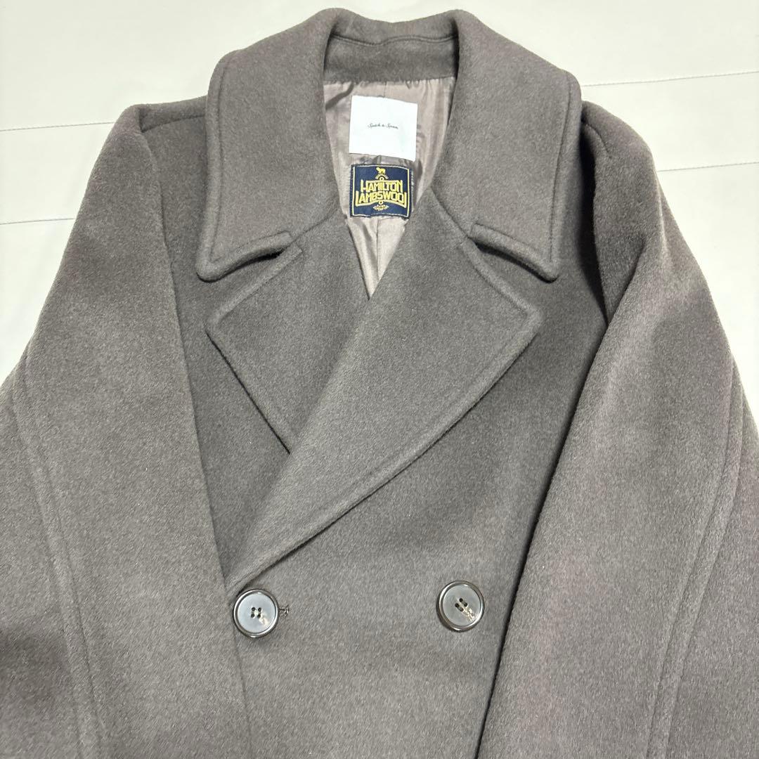 【美品】スピックアンドスパン テーラードカラーショートコート 34 ブラウン