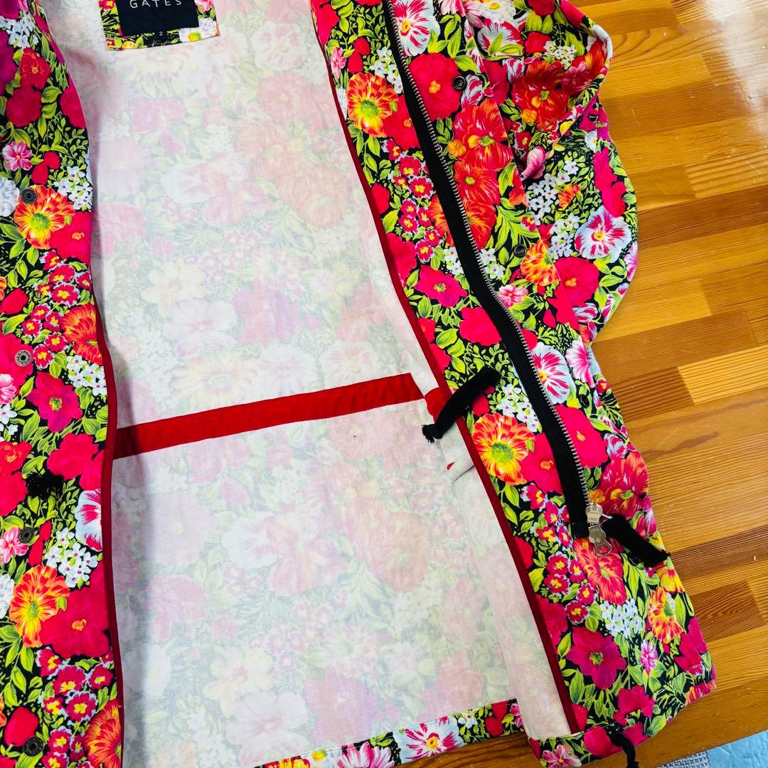 パーリーゲイツ 花柄　ジャケット　フード付きブルゾン　パーカー　ゴルフウエア