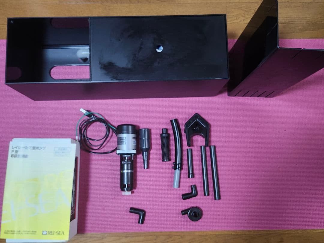 60㎝水槽用上部フィルター コーナーガード レイシーポンプP112Sフルセット