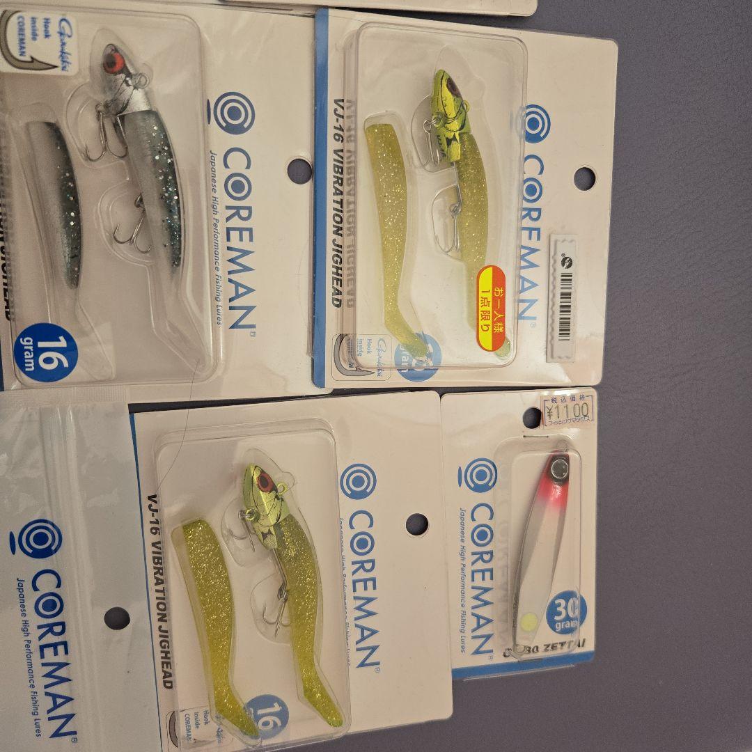 コアマンVJ16,28,CZ30,デカカリシャッド,アルカリシャッドセット