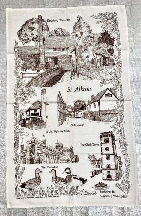 イギリスティータオル３枚セット！(Tea towel)エリザベス女王