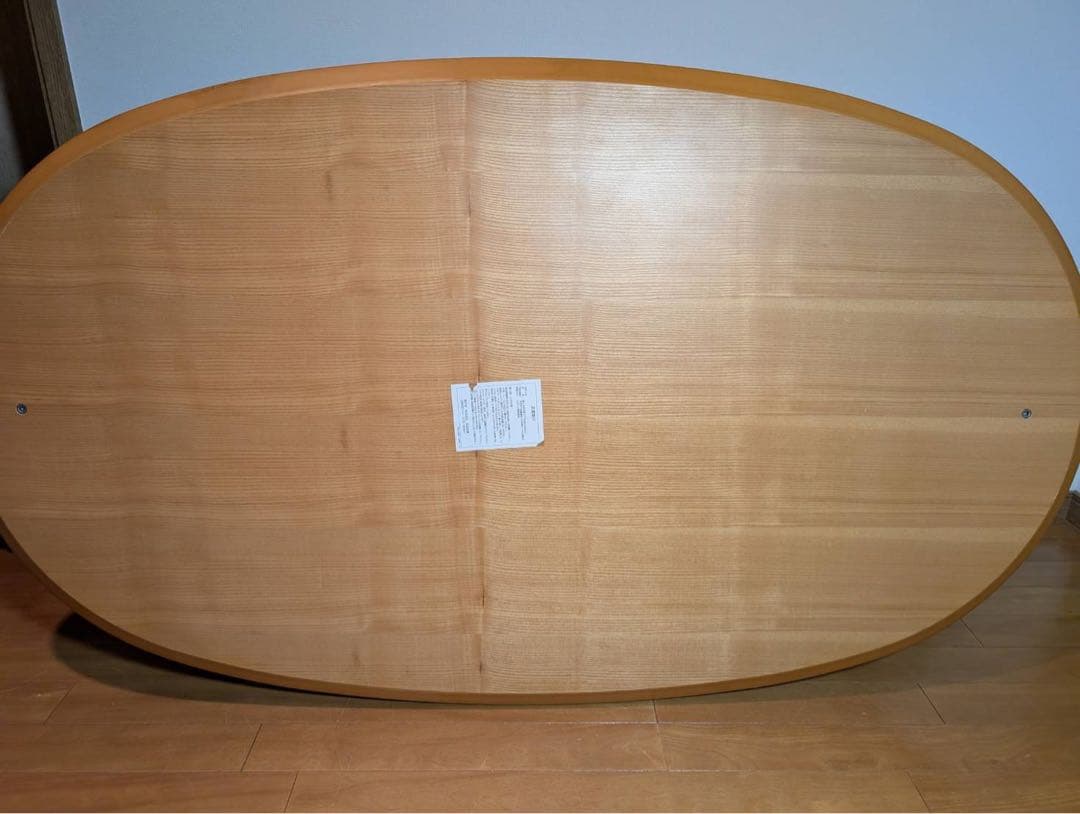 ■送料込■無印良品 木製楕円こたつ 曲木脚 フラットヒーター タモ材 暖房器具