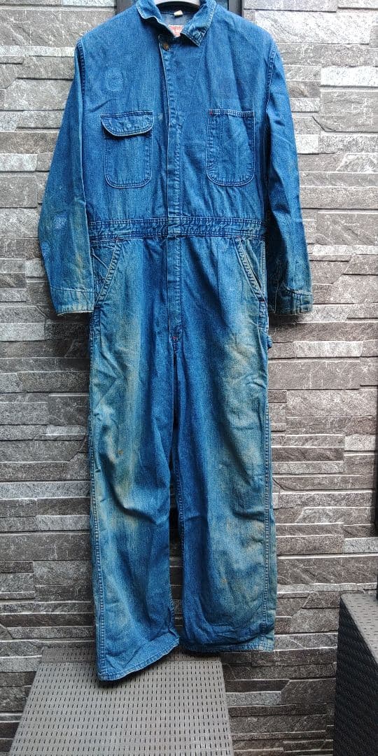 ビンテージ オールド Big BEN USA製 ツナギ ジーンズ　デニム 42