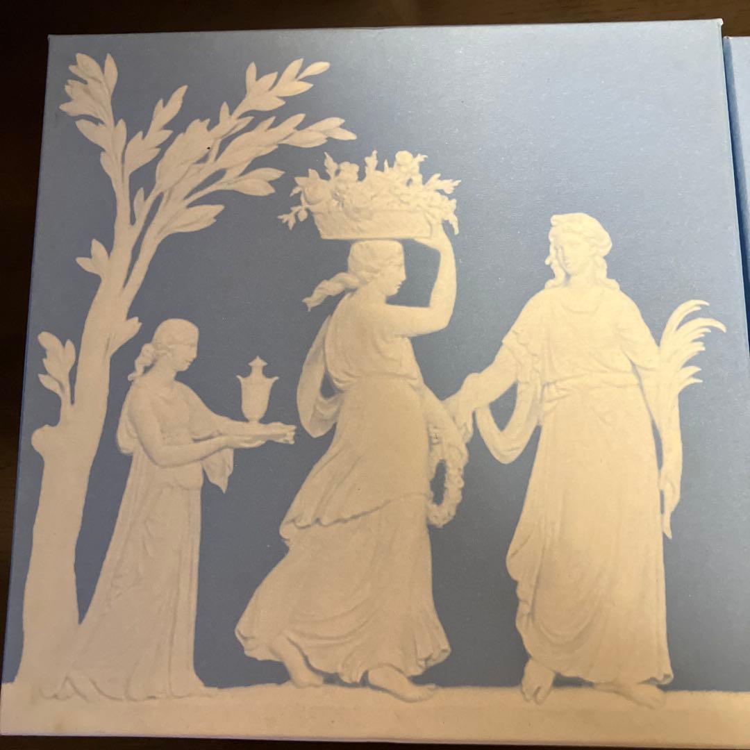 新品未使用品　ウエッジウッド　ジャスパーコンラン　デザイン　2皿✖︎二箱　計4皿