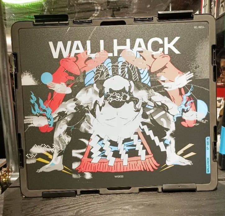 150枚限定　WALLHACK　ガラスマウスパッド　WOK22　コラボ