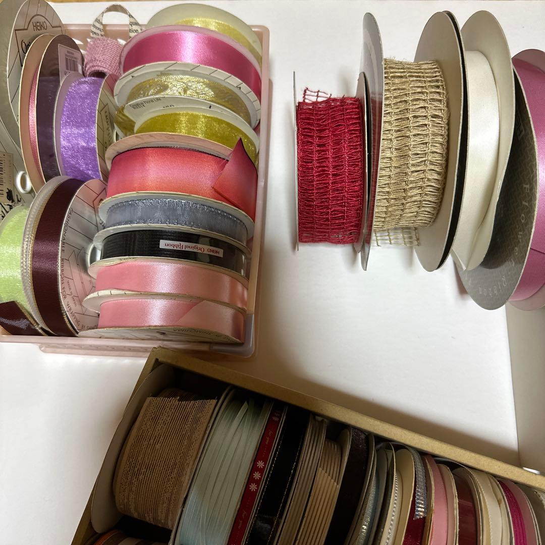 リボン 98本まとめて 工芸 クラフト プレゼント用 ラッピング