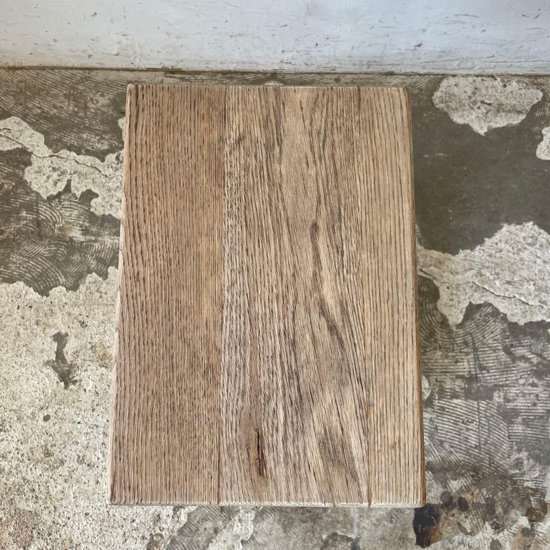 ビンテージ　サイドテーブル ベッドサイドテーブル　スツール　剥離