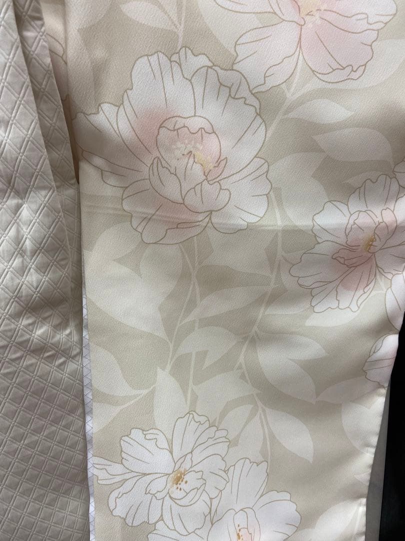 年末年始　特価　花はらべ３才６点被布セット　★ 水彩花／くすみグリーン★