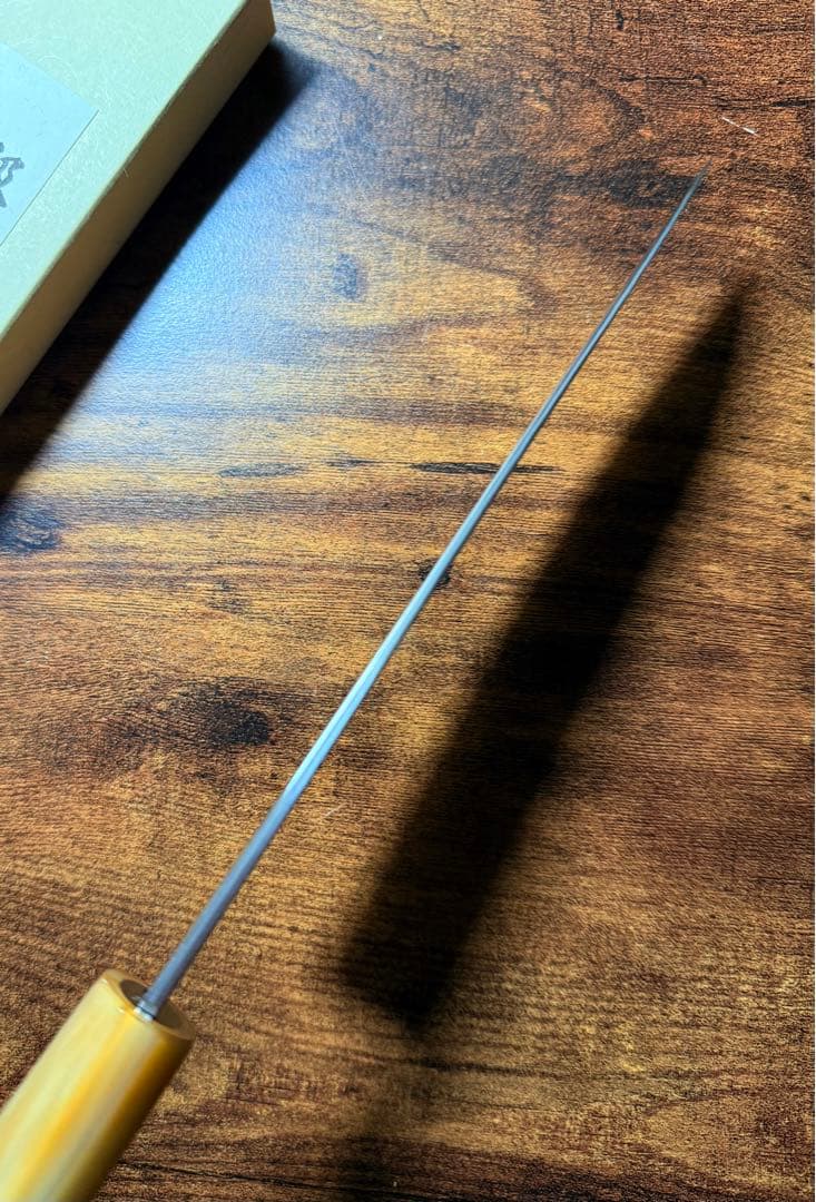 助松　和牛刀 包丁 6寸　VG10 ニッケルアマスカ　紫檀白水牛八角柄