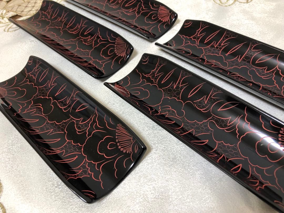 伝統工芸士 山本勝作 越前塗 おしぼり５枚セット （未使用）