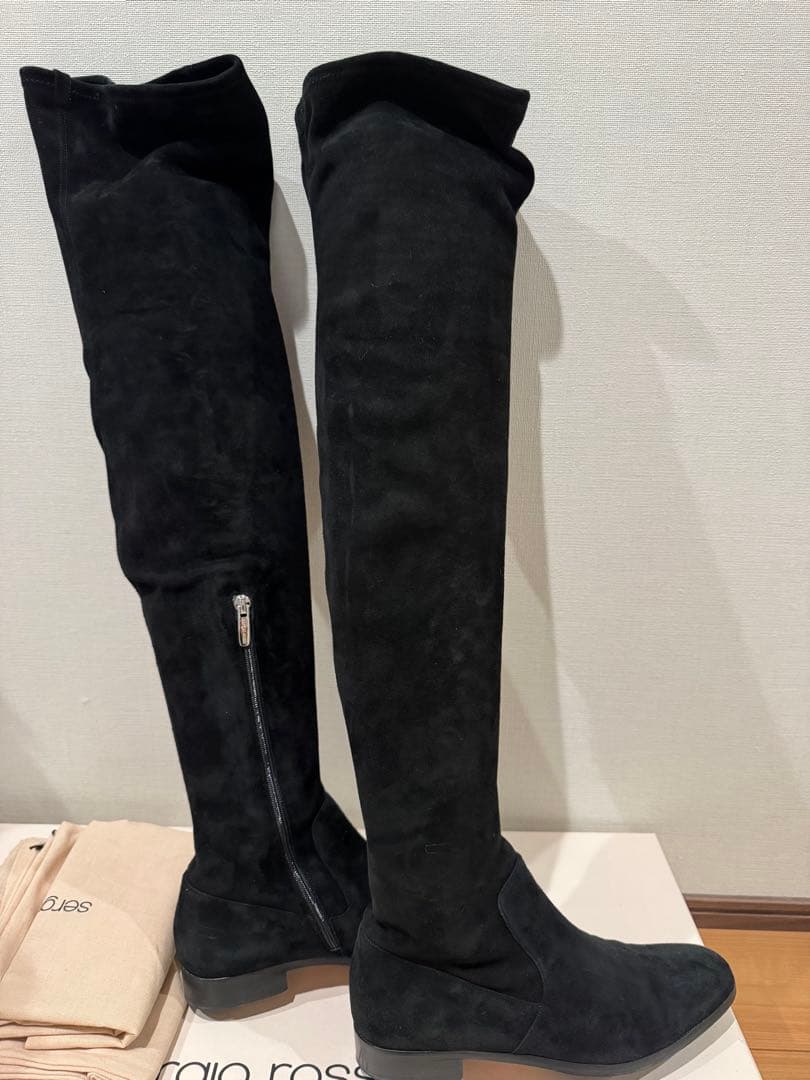 セルジオロッシ　スエードニーハイブーツ　37.5
