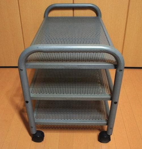 90年代ビンテージ北欧スウェーデン多目的ラックキャスターワゴン男前ツールシェルフ