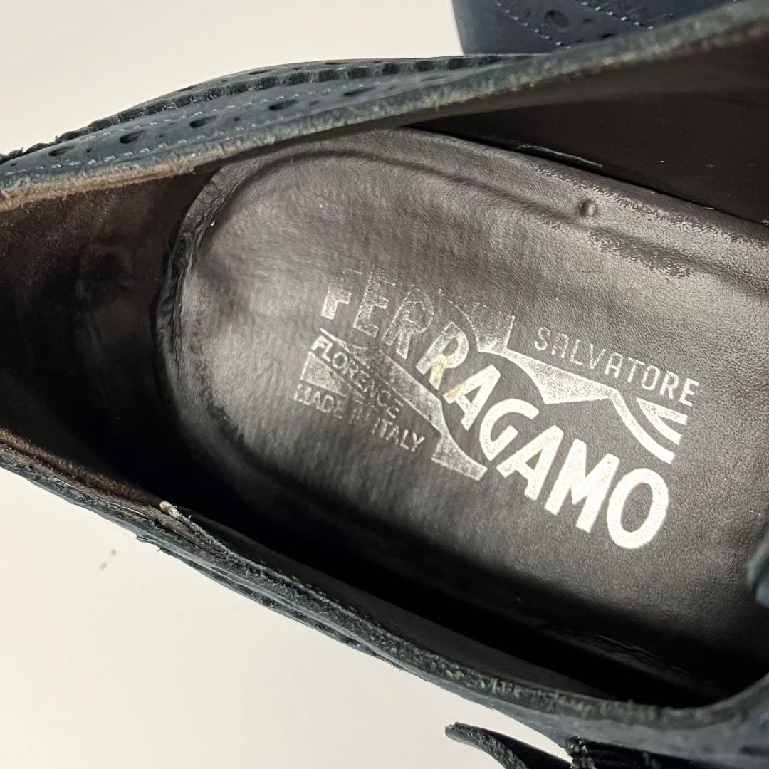 【良品】Salvatore Ferragamo ダブルモンク　ドレスシューズ 9