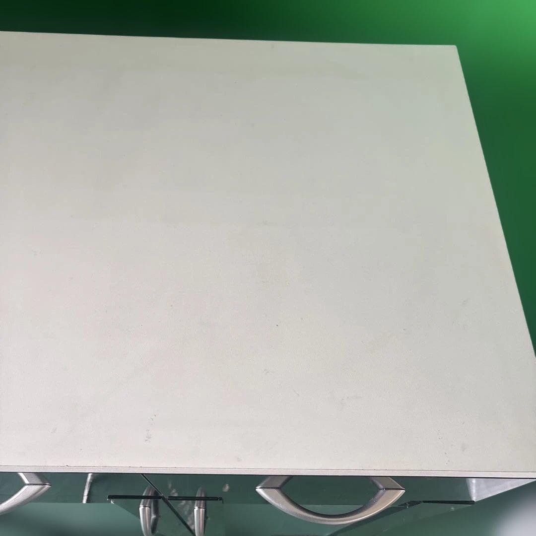 モカ モダン食器棚 ブラック＆ホワイト