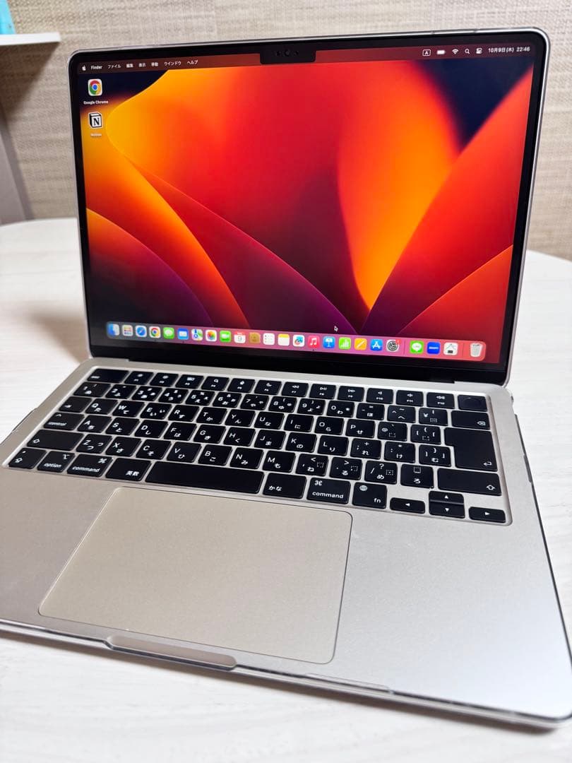 Apple MacBook Air M2 8GB ゴールド