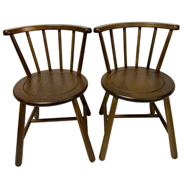 KOIZUMI 小泉産業 ウィンザーチェア 2脚セット 木製 ダイニングチェア