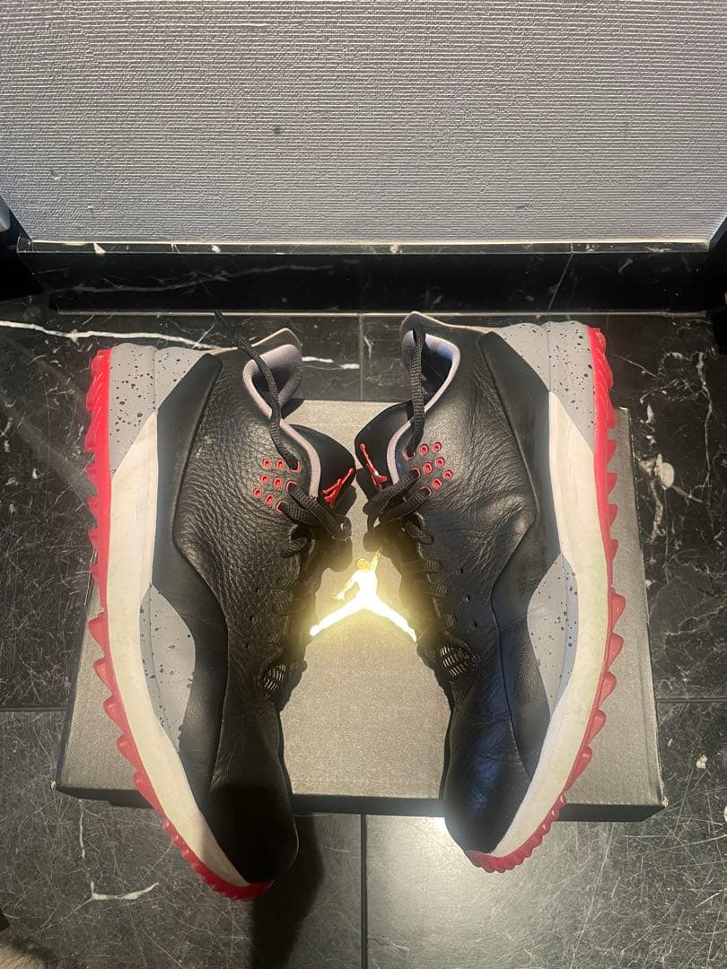 Jordan ゴルフシューズ ブラック/レッド