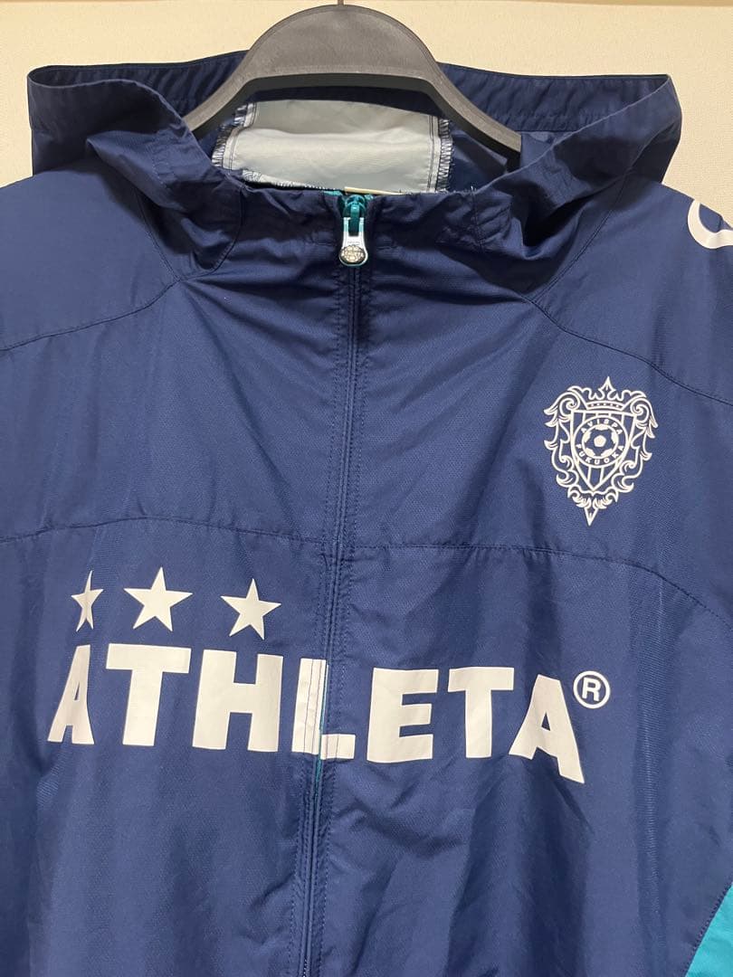 ATHLETA アビスパ福岡モデル ウィンドブレーカー ネイビー サイズO