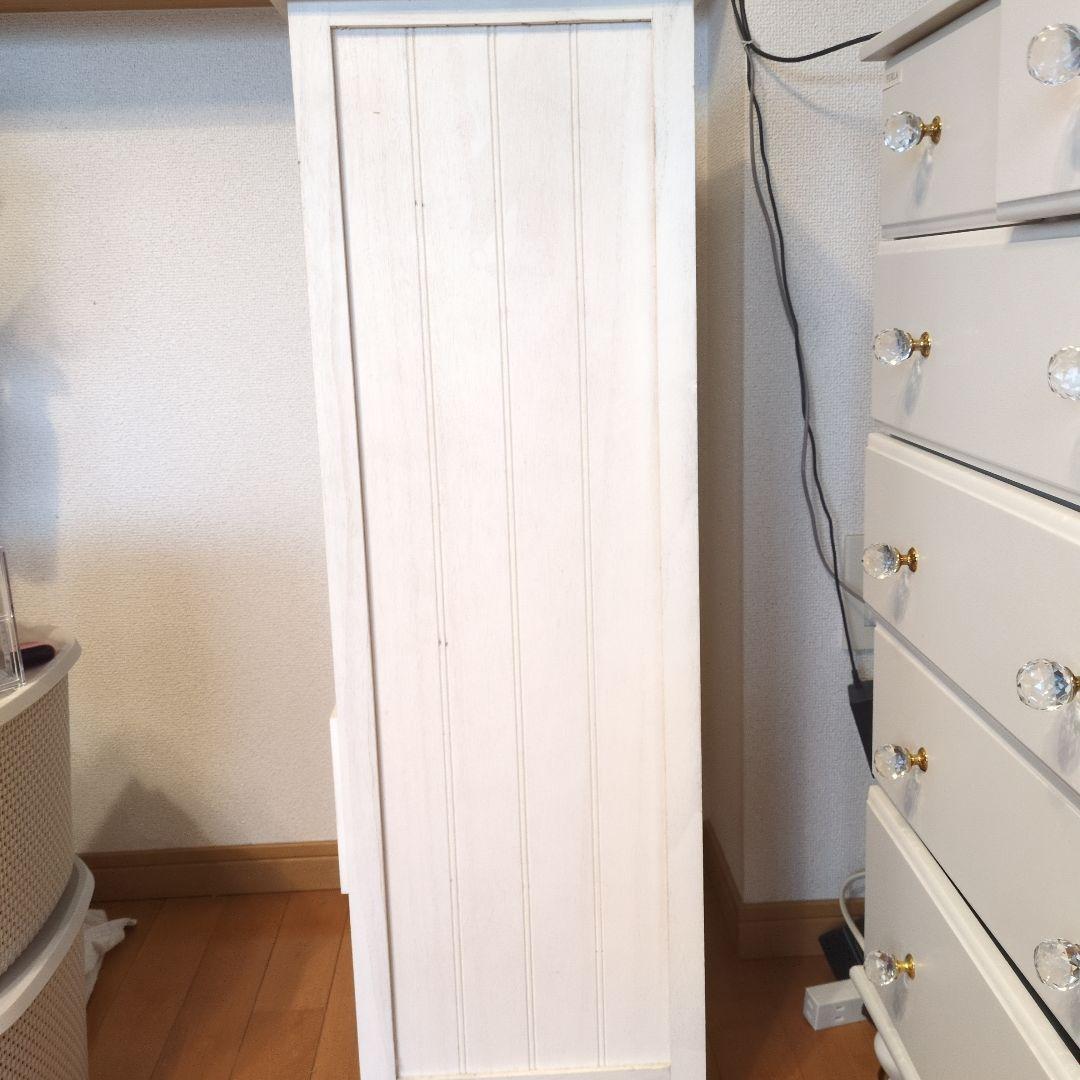 ホワイト 5段チェスト　使用品