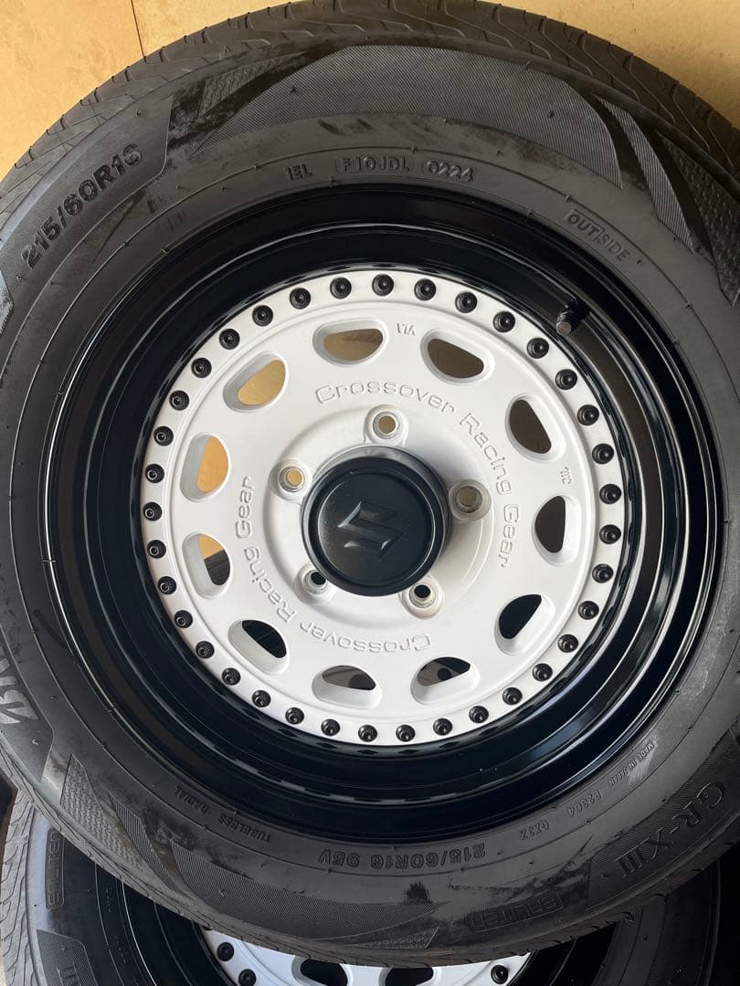 215/60R16 WORK JB64 ジムニー ホワイト