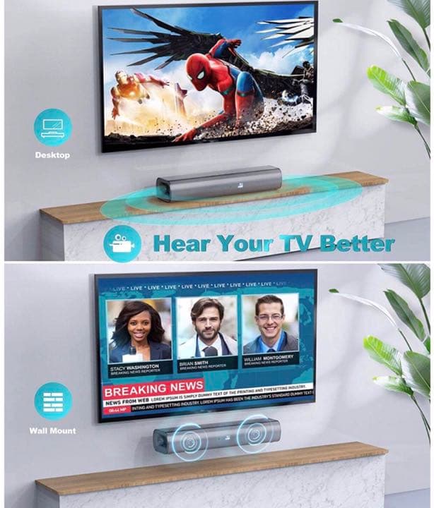 サウンドバー ホームシアター テレビ スピーカー Bluetooth 5.0