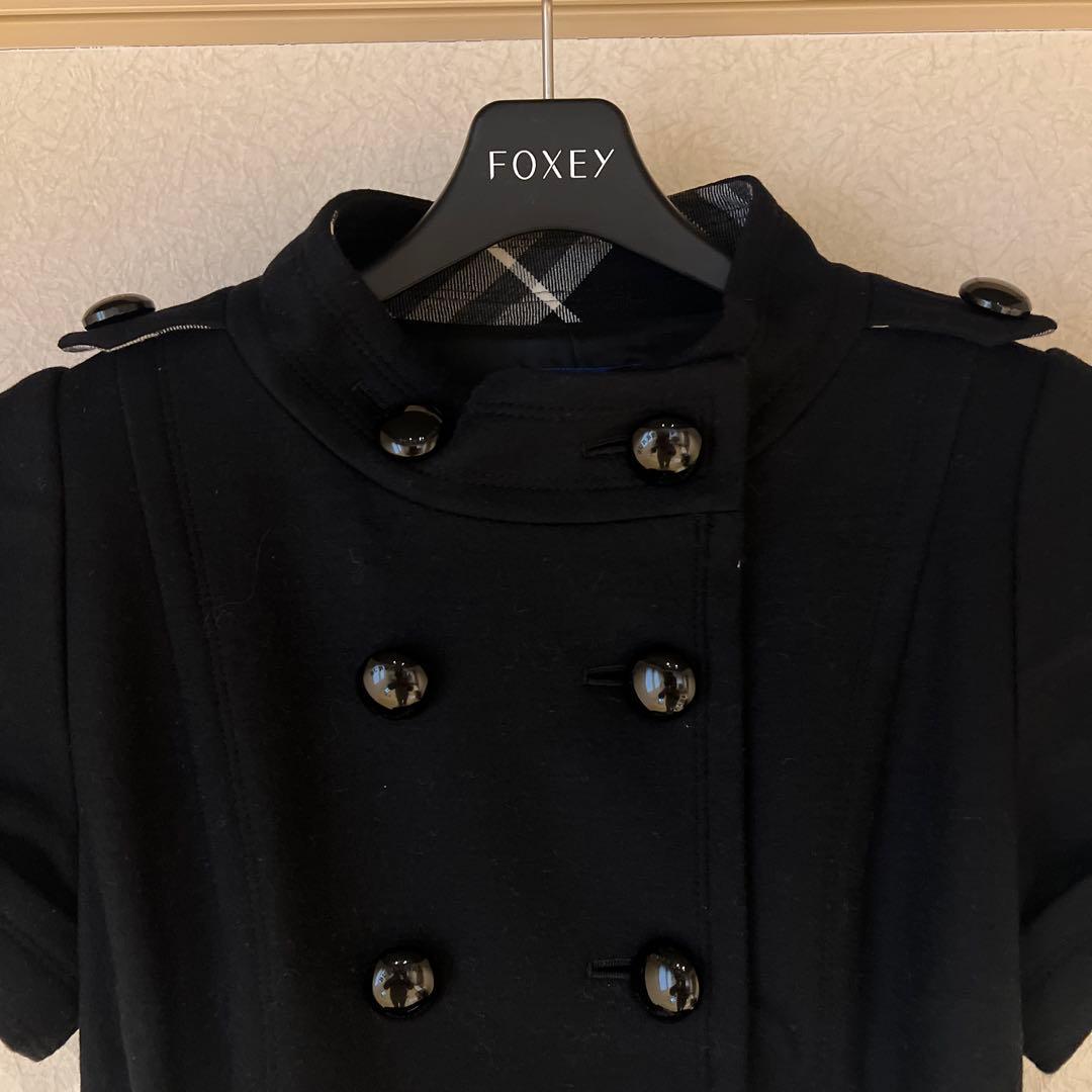 BURBERRY BLUE LABEL黒 半袖 ミニワンピース ベルト付き