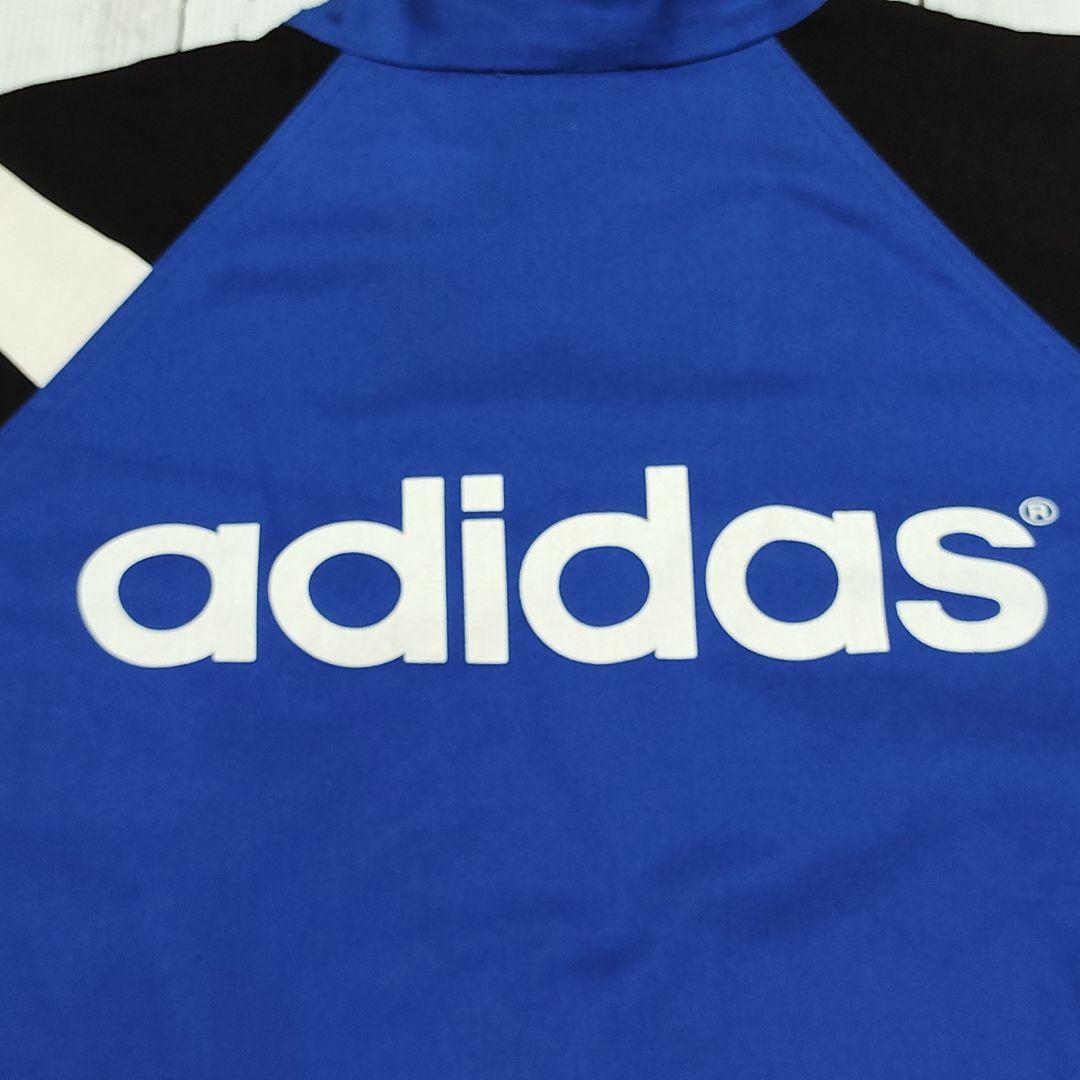 激レア‼️90s adidas レンジャーズ　ドリルトップジャージ L 青/黒