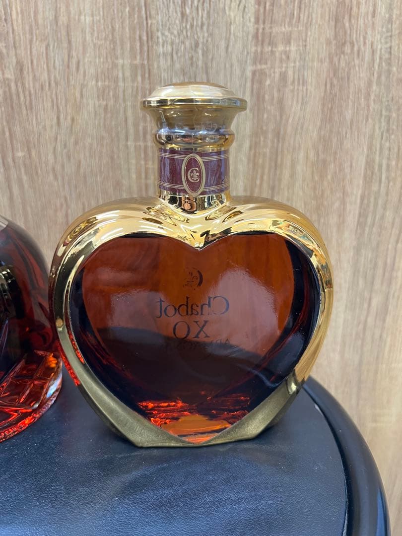 ウイスキー2本セット　コニャックカミュ　XOハートボトルゴールド