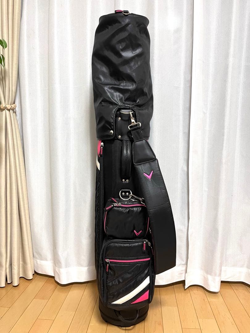 Callaway キャロウェイ ゴルフ キャディバッグ 黒 ピンク レディース