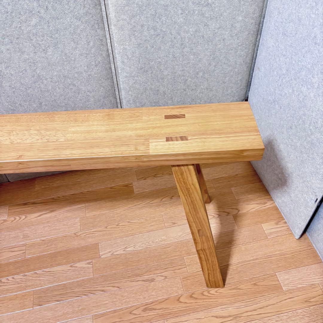 ■【綺麗】 スツール 無印 木製ベンチ 大 MUJI