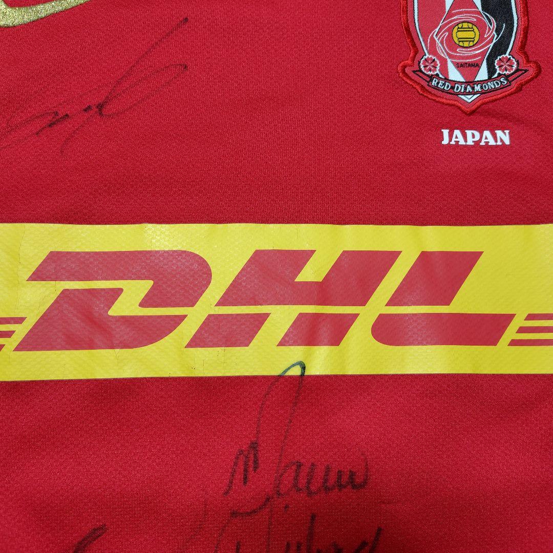 【NIKE】浦和レッズ ユニフォーム 2007 ACL 所属選手サイン入 М